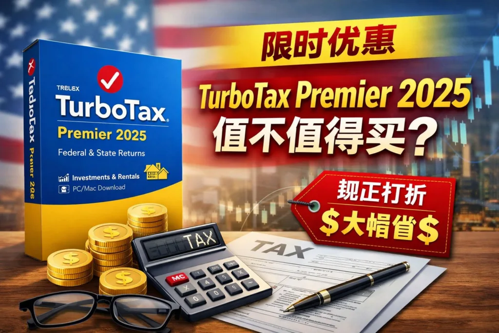 TurboTax Desktop Premier 2025 折扣优惠